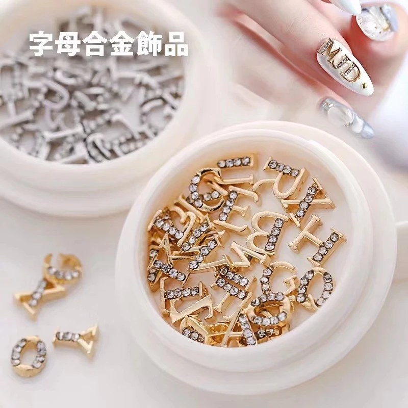 2020 popular Mixed gold silver letters in case 3d alloy nail art accessories nail studs, Various
2020 popular Mixed gold silver letters in case 3d alloy nail art accessories nail studs, Various