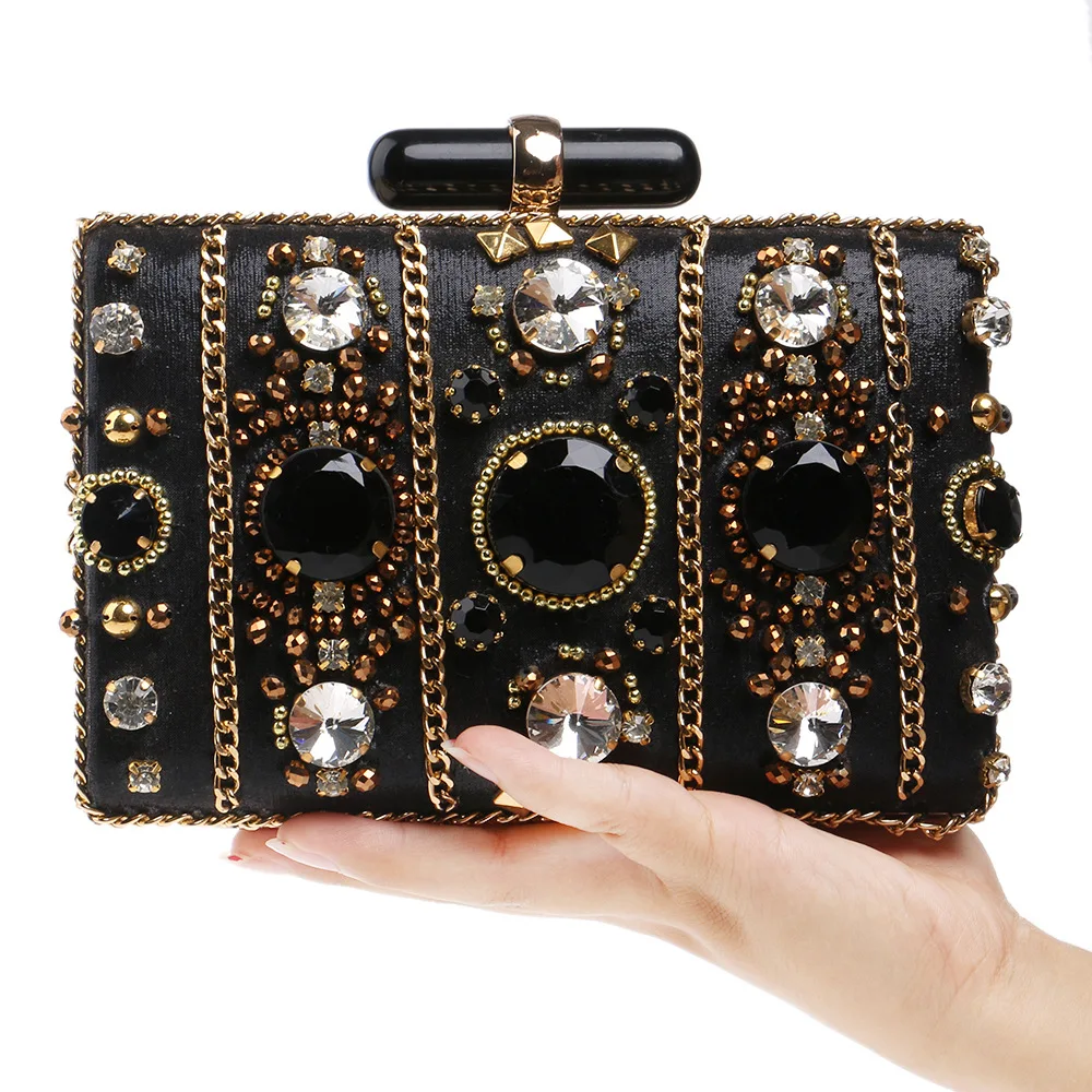 Women Fashion Luxury Diamond Handbags Money Rhinestone Bling Crystal Purse Woman Chain Party Evening Bags, Black
Women Fashion Luxury Diamond Handbags Money Rhinestone Bling Crystal Purse Woman Chain Party Evening Bags, Black