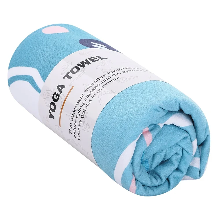 Wholesale Custom Printed Logo Non Slip Microfibre Yoga Towel