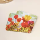 Wooden Coaster Cork High Quality Backed Square