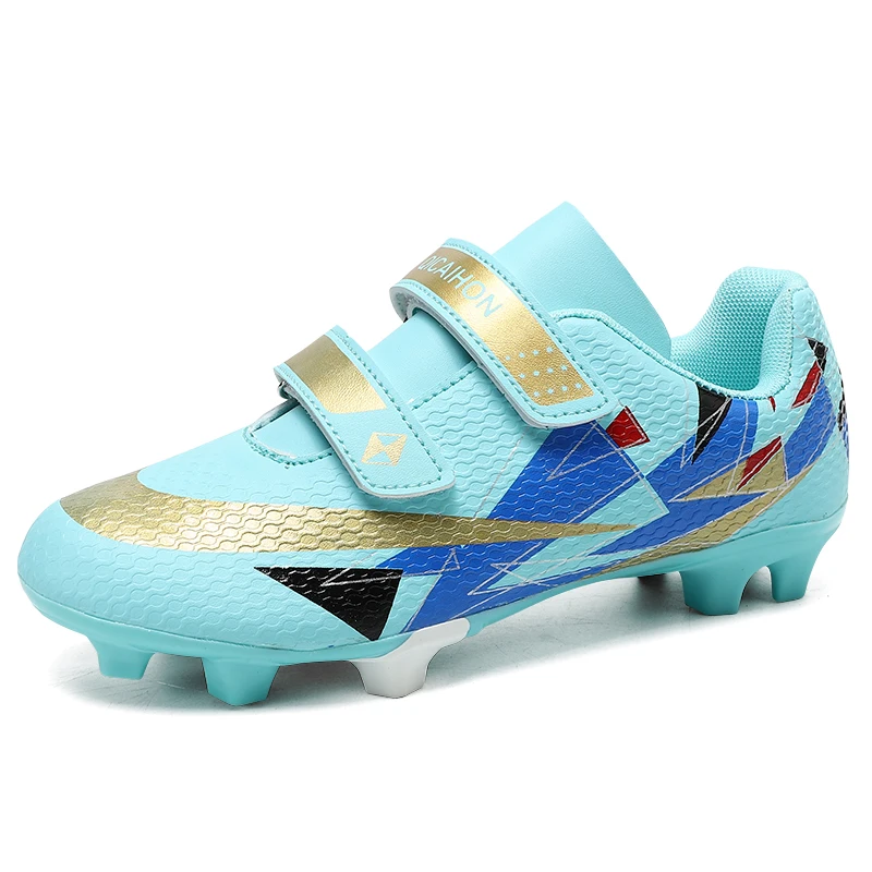 Wholesale OEM Microfiber Leather Waterproof Professional Outdoor Football Shoes High Heel Soccer Boots For Children, Blue /light blue / white / black
Wholesale OEM Microfiber Leather Waterproof Professional Outdoor Football Shoes High Heel Soccer Boots For Children, Blue /light blue / white / black
