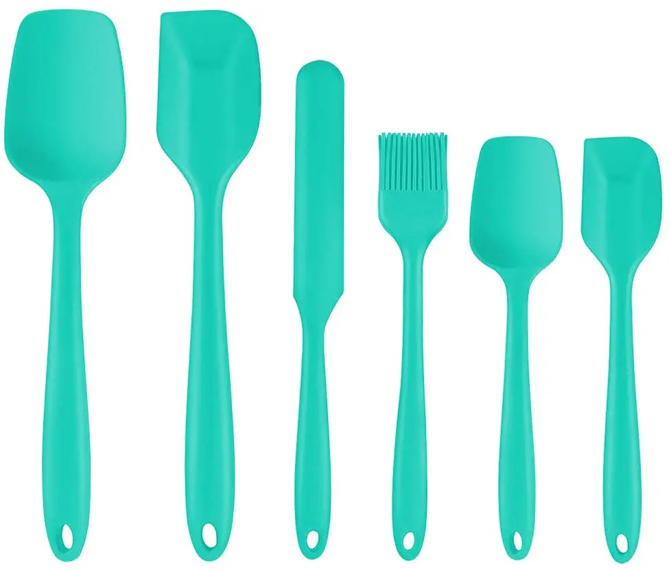 Ergonomic Handle Heat Resistant 6Pcs Silicone Kitchen Spatulas Set for Nonstick Cookware Baking & Mixing
Ergonomic Handle Heat Resistant 6Pcs Silicone Kitchen Spatulas Set for Nonstick Cookware Baking & Mixing