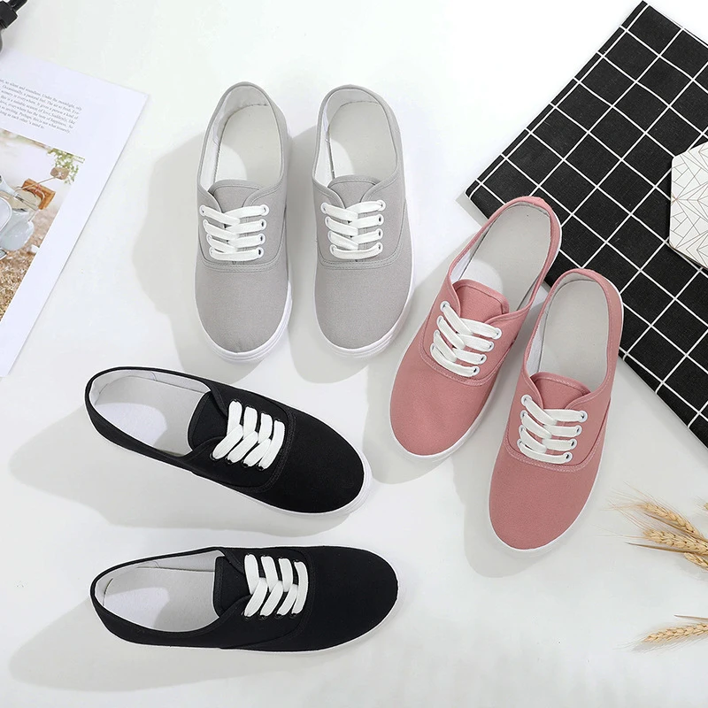 Breathable Women's Casual Shoes Lace up Solid color 35-41 2021 spring Loafers canvas Shoe Sneakers For Women Shoes, As pictures
Breathable Women's Casual Shoes Lace up Solid color 35-41 2021 spring Loafers canvas Shoe Sneakers For Women Shoes, As pictures