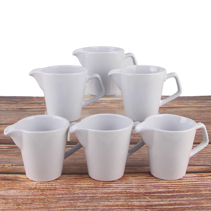 Wholesale Small Mini Classic Pure White Ceramic Coffee Milk Creamer Pitcher with Handle
Wholesale Small Mini Classic Pure White Ceramic Coffee Milk Creamer Pitcher with Handle