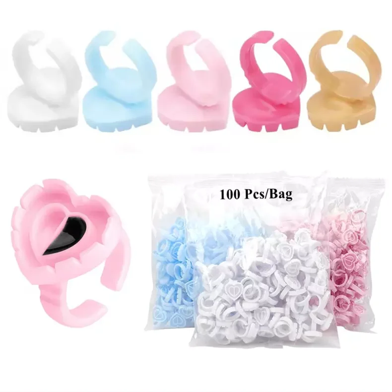 Wholesale 100Pcs/pack Disposable Eyelash Glue Holder Container Flower Cup Easy Fans Heart Shape Eyelash Glue Holder Rings
Wholesale 100Pcs/pack Disposable Eyelash Glue Holder Container Flower Cup Easy Fans Heart Shape Eyelash Glue Holder Rings