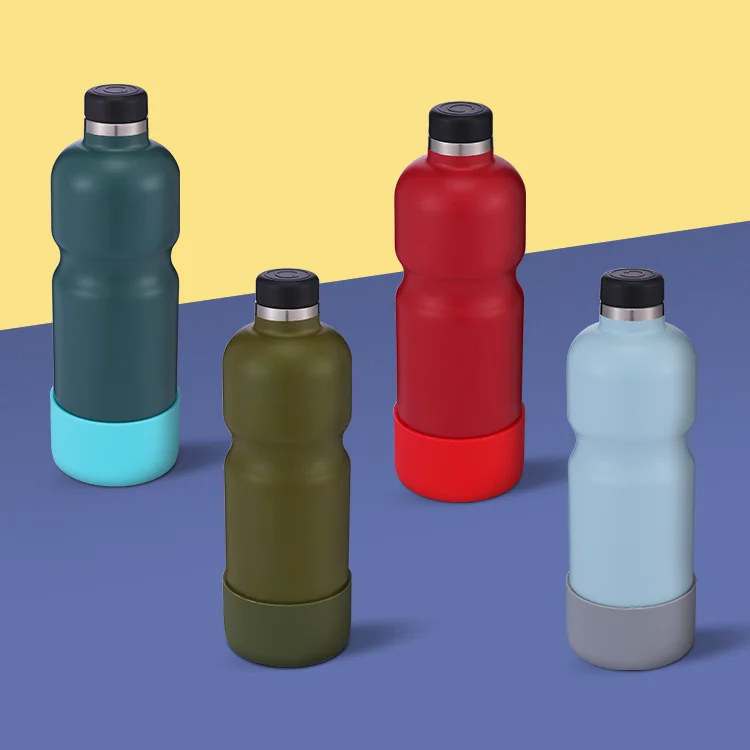 Double Wall Customized Logo Travel Water Bottle Packaging Stainless Steel Thermo Vacuum Flask with Silicone Cover, Customized color
Double Wall Customized Logo Travel Water Bottle Packaging Stainless Steel Thermo Vacuum Flask with Silicone Cover, Customized color