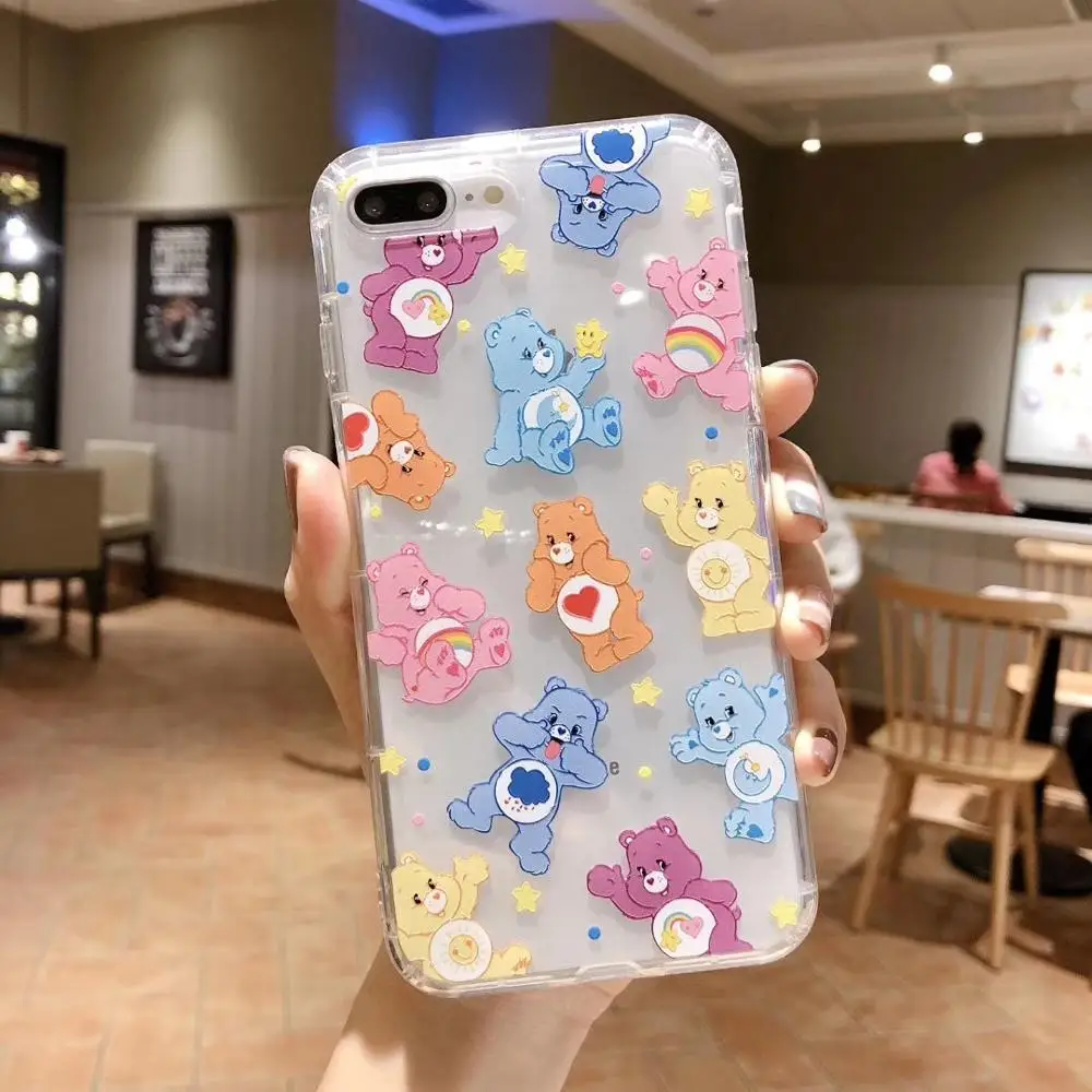 Cartoon Cute Rainbow bear Phone Case For iPhone 11 Pro Max Xr X XS 8 7 6 s Plus Clear Soft Phone Case Cover Coque
Cartoon Cute Rainbow bear Phone Case For iPhone 11 Pro Max Xr X XS 8 7 6 s Plus Clear Soft Phone Case Cover Coque