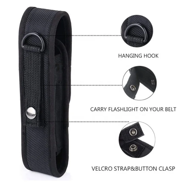 Adjustable Heavy Duty Military Belt Flashlight Carry Case Nylon Holder Tactical Flashlight Holster Pouch, Black, green, brown, camouflage
Adjustable Heavy Duty Military Belt Flashlight Carry Case Nylon Holder Tactical Flashlight Holster Pouch, Black, green, brown, camouflage