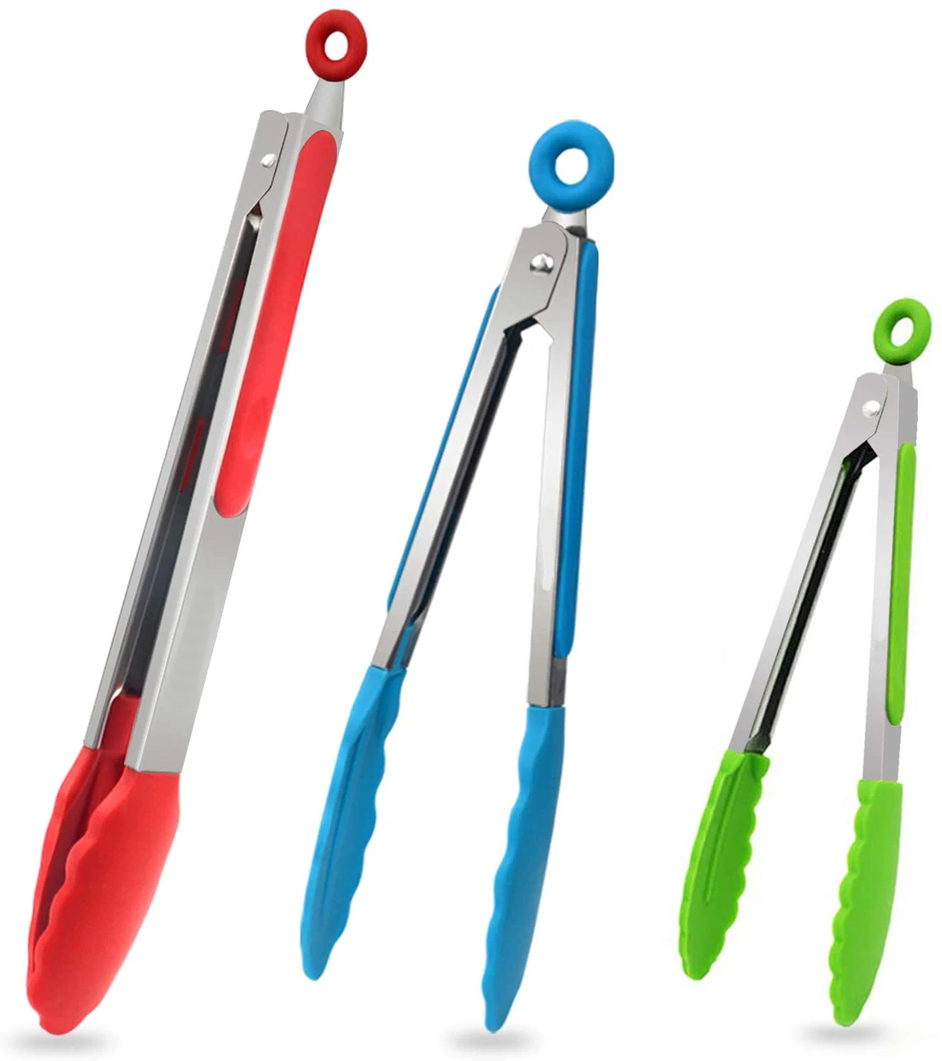 Silicone And Stainless Steel Min Kitchen Cooking Food Tongs Clip Set For BBQ, Blue white
Silicone And Stainless Steel Min Kitchen Cooking Food Tongs Clip Set For BBQ, Blue white