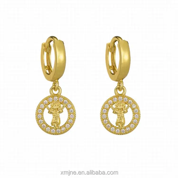 European And American Copper Micro-Inlaid Zircon Strawberry Angel Flower Earrings Female Creative Fashion Copper Real Gold
European And American Copper Micro-Inlaid Zircon Strawberry Angel Flower Earrings Female Creative Fashion Copper Real Gold