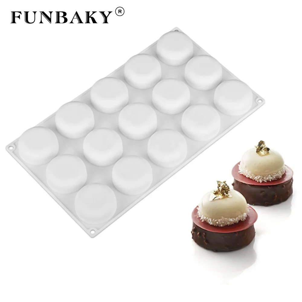 FUNBAKY Multi - cavity mousse cake silicone mold round shape cake mold heat resistant 3 D baking kits, Customized color
FUNBAKY Multi - cavity mousse cake silicone mold round shape cake mold heat resistant 3 D baking kits, Customized color