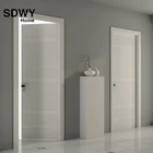 Simple Style Customized Design Single Door Wooden Panel Inside Doors for Sale