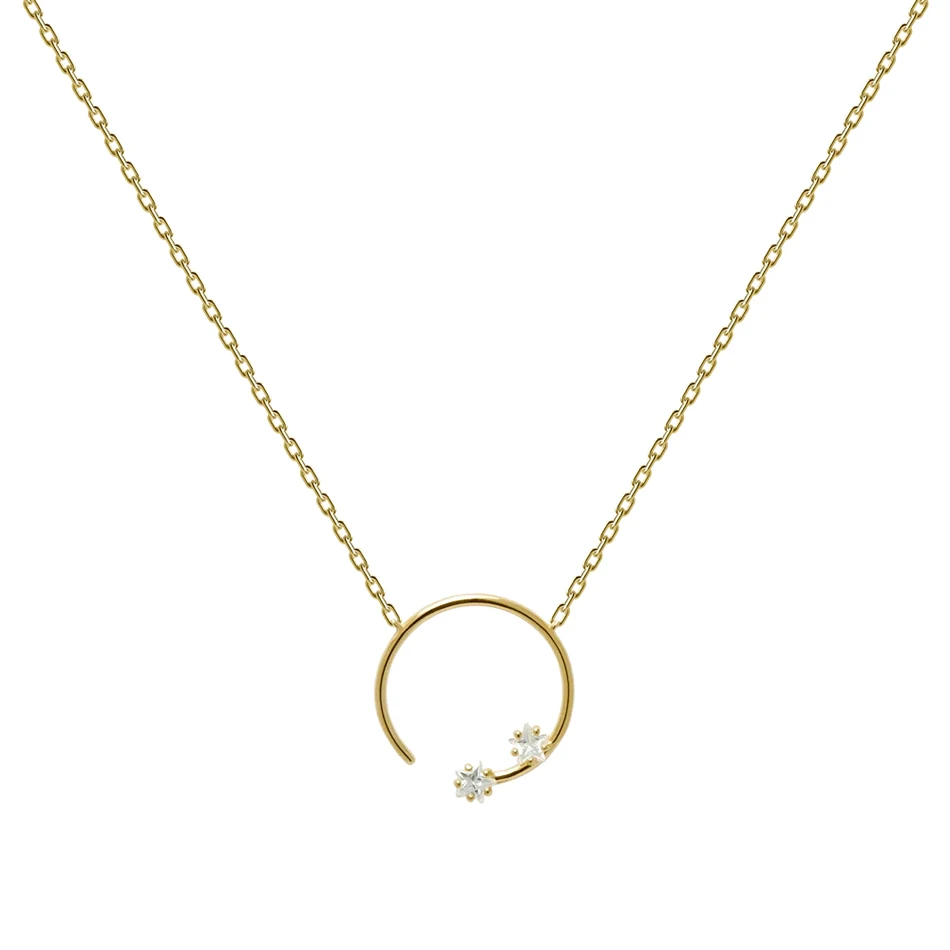 18k Gold Fashion Jewelry 925 Sterling Silver Circle Pendant Flower Cubic Zircon Pendant Necklace For Women
18k Gold Fashion Jewelry 925 Sterling Silver Circle Pendant Flower Cubic Zircon Pendant Necklace For Women