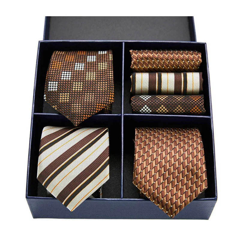 Custom Neck Tie Cravat Men Tie Set With Pocket Square Gift Box Jacquard Woven Luxury Ties For Wedding Hanky Formal Business Suit
Custom Neck Tie Cravat Men Tie Set With Pocket Square Gift Box Jacquard Woven Luxury Ties For Wedding Hanky Formal Business Suit