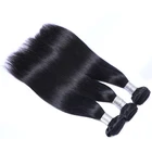 Brazilian Straight 100% Virgin Human Hair Bundles With cheap Human hair lace closure