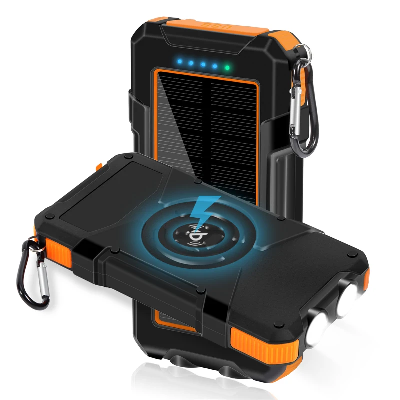 Solar Power Bank Dual USB 20000mAh Waterproof Wireless PowerBank Solar Mobile Phone Charger Solar Cargador For Phone
Solar Power Bank Dual USB 20000mAh Waterproof Wireless PowerBank Solar Mobile Phone Charger Solar Cargador For Phone