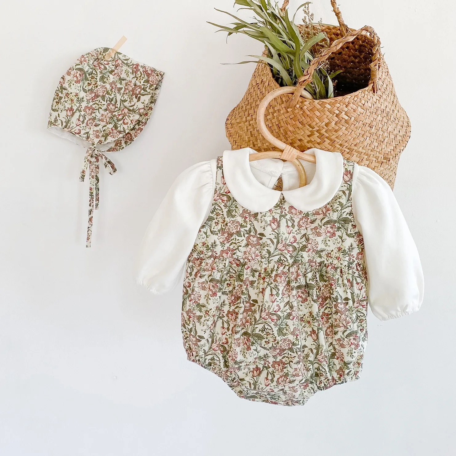 autumn spring toddler kids flower romper with shirt hat infant baby girls jumpsuit 3 pcs clothing set PP96073
autumn spring toddler kids flower romper with shirt hat infant baby girls jumpsuit 3 pcs clothing set PP96073