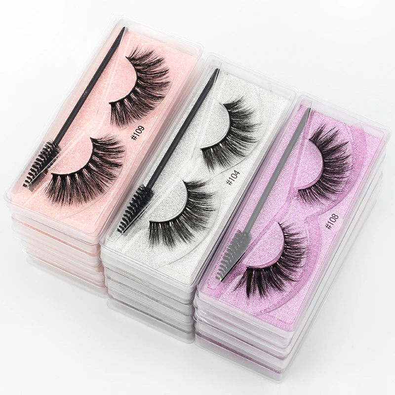 wholesale faux mink lashes eye 3d natural long eyelash 5/50/100pcs fluffy volume false eyelashes set soft lash package, Black color
wholesale faux mink lashes eye 3d natural long eyelash 5/50/100pcs fluffy volume false eyelashes set soft lash package, Black color