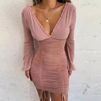 Buy wholesale 2019 sexy dresses women ladies party deep v neck long chiffon sleeve backless body con mini dress
Buy wholesale 2019 sexy dresses women ladies party deep v neck long chiffon sleeve backless body con mini dress
