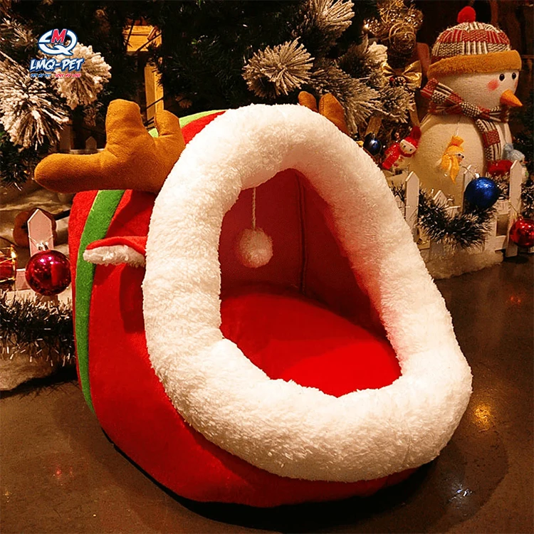 Soft Pet Dog Bed Christmas Pet Bed House Mongolian Bed Cat Tent Mat Winter Warm Cat Cave House, Red
Soft Pet Dog Bed Christmas Pet Bed House Mongolian Bed Cat Tent Mat Winter Warm Cat Cave House, Red