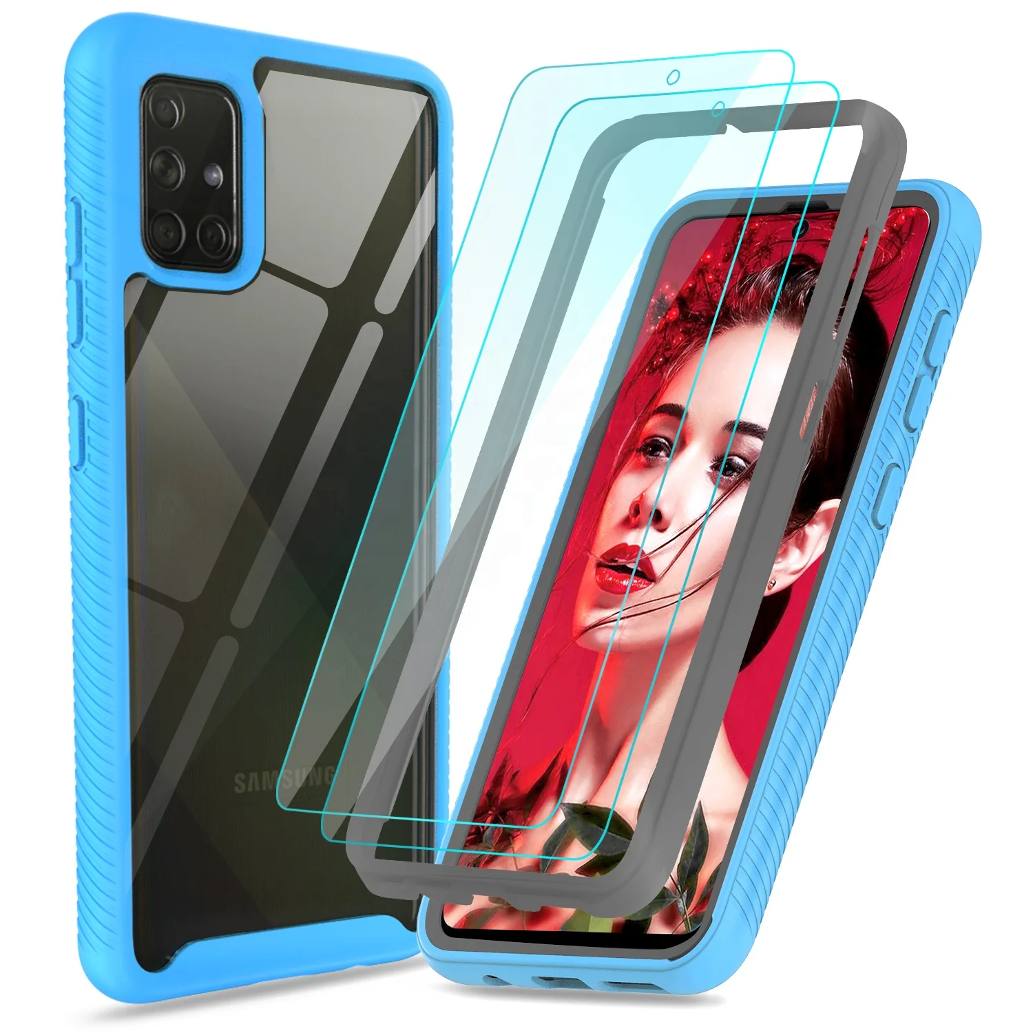 LeYi 2021 phone case for Samsung Galaxy A71 A52 a70 TPU PC 2 in 1 Anti-Knock Phone Cover
LeYi 2021 phone case for Samsung Galaxy A71 A52 a70 TPU PC 2 in 1 Anti-Knock Phone Cover