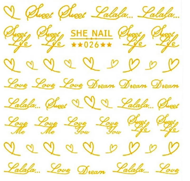 SHE025-036 Japanese Amaily the same retro gothic alphabet nail stickers nail paste white flower cat nail art stickers
SHE025-036 Japanese Amaily the same retro gothic alphabet nail stickers nail paste white flower cat nail art stickers