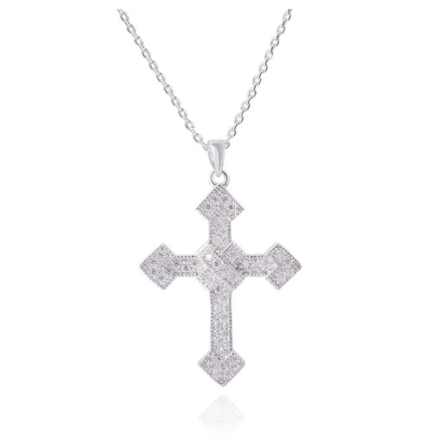Hot sale Jewelry Pendant fashion Cubic Zircon hip hop mens punk cross pendant necklace Silver Cross necklace
Hot sale Jewelry Pendant fashion Cubic Zircon hip hop mens punk cross pendant necklace Silver Cross necklace