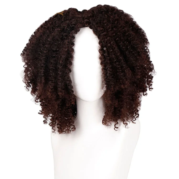 Afro Kinky Curly Short Bob 14 Inch Brown Wigs Wholesale Deep Curly Fluffy Synthetic Hair Wigs For Black Women
Afro Kinky Curly Short Bob 14 Inch Brown Wigs Wholesale Deep Curly Fluffy Synthetic Hair Wigs For Black Women