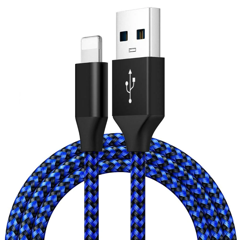 Customized Logo 2.4A Fast Charging Usb 10ft 2 meter 3m Cable Fast Charging nylon braided USB CABLE for iphone 13 for Samsung s21, Black/silver/gold/rose gold or customized
Customized Logo 2.4A Fast Charging Usb 10ft 2 meter 3m Cable Fast Charging nylon braided USB CABLE for iphone 13 for Samsung s21, Black/silver/gold/rose gold or customized