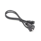 Custom australian 2 pin black universal battery travel power adapter plug with male female plug