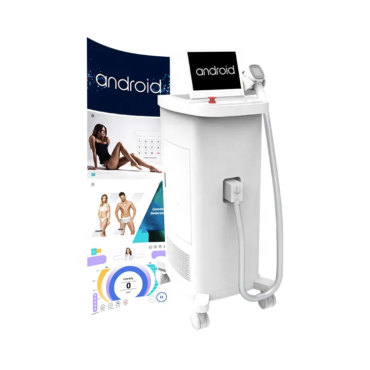 UNT exclusive android system 1064nm 808nm 755nm diode laser for permanent hair removal
UNT exclusive android system 1064nm 808nm 755nm diode laser for permanent hair removal