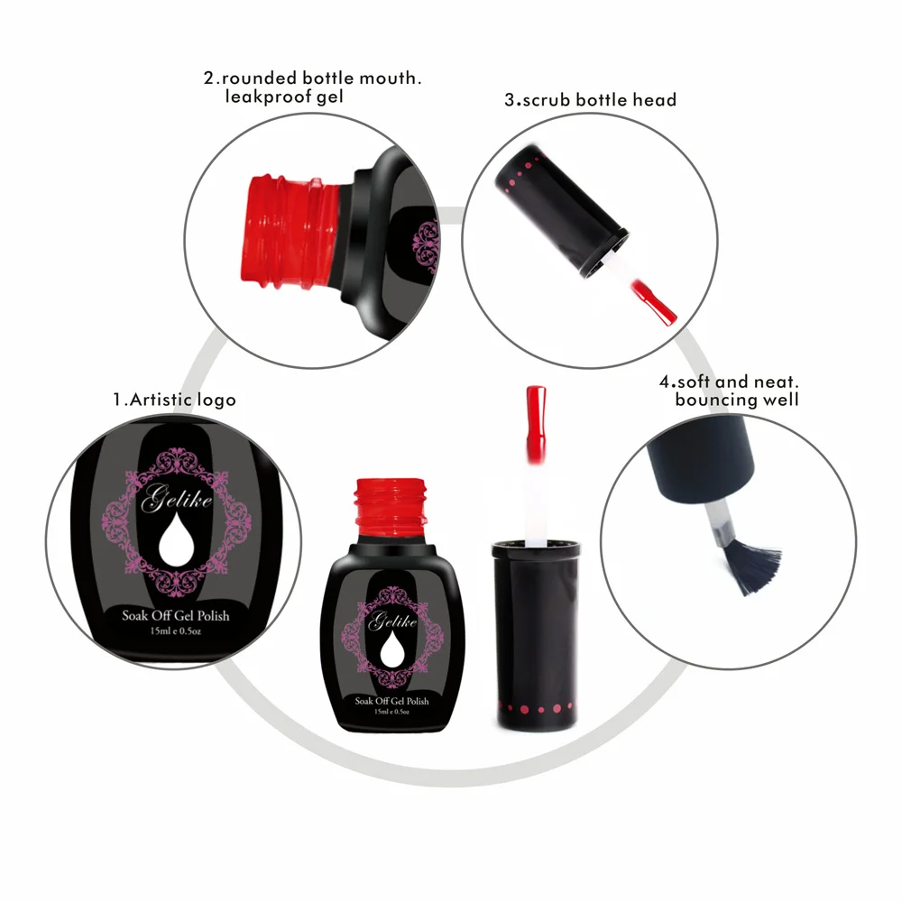 factory price diamond gel nail polish no wipe gel top coat