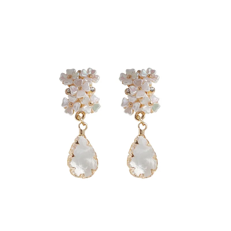 Shangjie OEM aretes Fashion Girls 925 Silver Needle Earrings Jewelry Flower Earrings Transparent Crystal Waterdrop Earrings, Gold
Shangjie OEM aretes Fashion Girls 925 Silver Needle Earrings Jewelry Flower Earrings Transparent Crystal Waterdrop Earrings, Gold