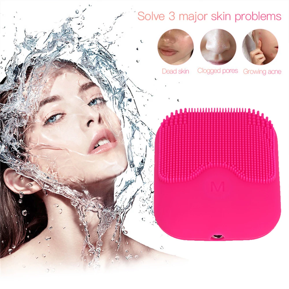 Silicone Facial Cleansing Exfoliate Smooth Skin Clean Device Face Massage Brush, Pink,blue<purple,rose red
Silicone Facial Cleansing Exfoliate Smooth Skin Clean Device Face Massage Brush, Pink,blue<purple,rose red