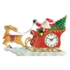 resin christmas santa decorative home table digital clock