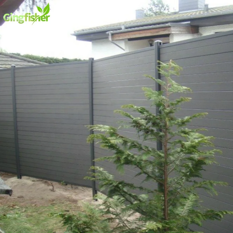 Fire-resistant Wood plastic composite swimming pool fence not used vinyl fence