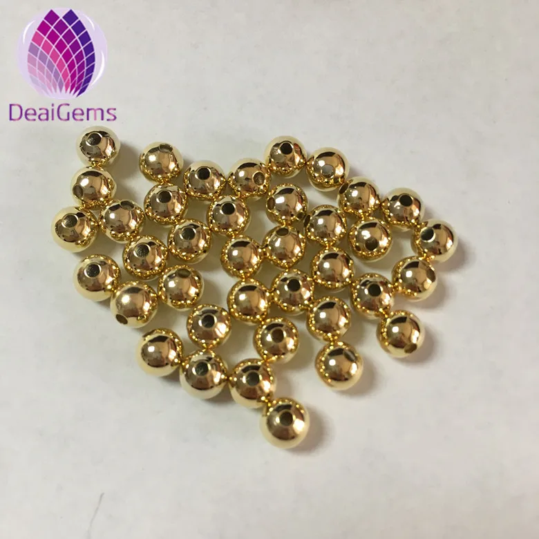 Cheap accessories wholesale 3mm 4mm 5mm 6mm 24k 3-layer thick real gold plated smooth brass loose solid round beads for jewelry
Cheap accessories wholesale 3mm 4mm 5mm 6mm 24k 3-layer thick real gold plated smooth brass loose solid round beads for jewelry