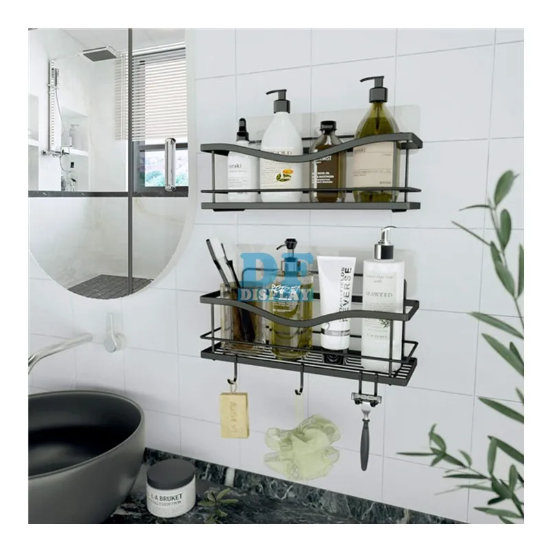 HS048A Shower Caddy Bathroom Shelf,No Drilling Traceless Adhesive Bathroom Storage Organizer,Rustproof Food Storage Basket, Black
HS048A Shower Caddy Bathroom Shelf,No Drilling Traceless Adhesive Bathroom Storage Organizer,Rustproof Food Storage Basket, Black