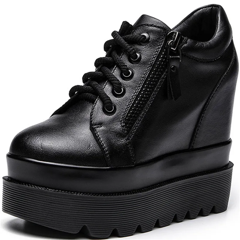 Dropshipping Custom Logo Lady Genuine Leather Platform Wedge Shoes Women Top Quality Casual Height Increasing Footwear
Dropshipping Custom Logo Lady Genuine Leather Platform Wedge Shoes Women Top Quality Casual Height Increasing Footwear