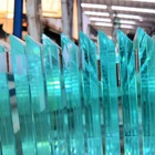 Good quality custom ultra clear tempered glass bevel polished 0~45 degree