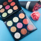 9 color blush highlight makeup palette private label face highlighter palette oem cheek blusher pressed powder