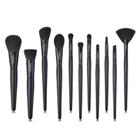 custom logo 11 pcs premium matte black makeup brush set PVC bag black cosmetic brush
custom logo 11 pcs premium matte black makeup brush set PVC bag black cosmetic brush