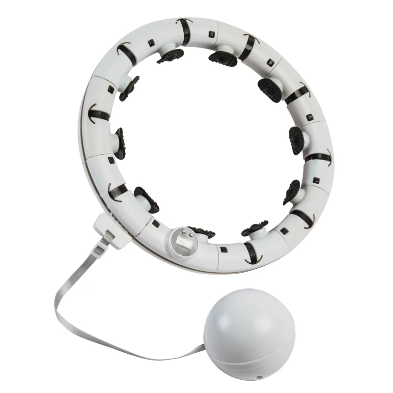 High Quality Smart Counting Adjustable Weighted Home Fitness sports Hoop, White 
High Quality Smart Counting Adjustable Weighted Home Fitness sports Hoop, White