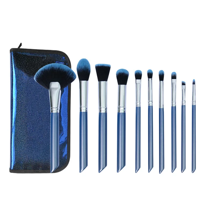 2021 make up brush set 10pcs sky series cosmetic brushes eyeshadow brush beauty tools flawless-makeup, Blue
2021 make up brush set 10pcs sky series cosmetic brushes eyeshadow brush beauty tools flawless-makeup, Blue