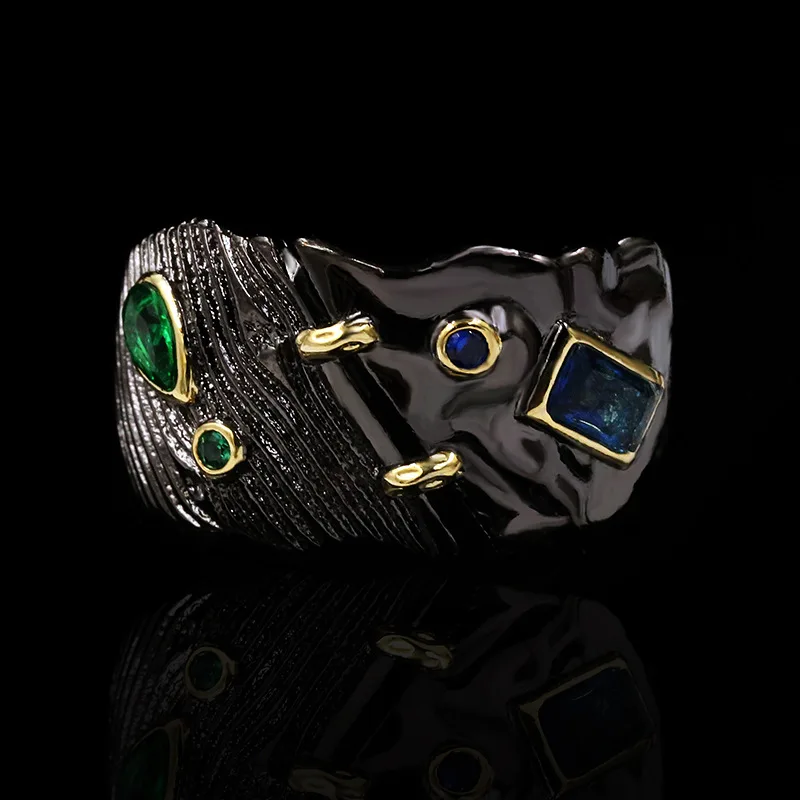 Antique Designs Fashion Jewelry KYRA01136 CZ Rings Antique Gold Plated 3A Zircon Ring for women, Black
Antique Designs Fashion Jewelry KYRA01136 CZ Rings Antique Gold Plated 3A Zircon Ring for women, Black