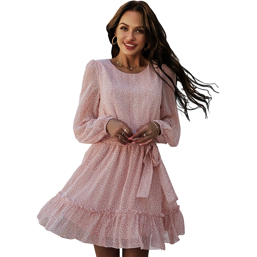 Custom Elastic Floral Retro Dresses Women Elegant Chiffon Casual Dresses Short Ruffled Dress
Custom Elastic Floral Retro Dresses Women Elegant Chiffon Casual Dresses Short Ruffled Dress