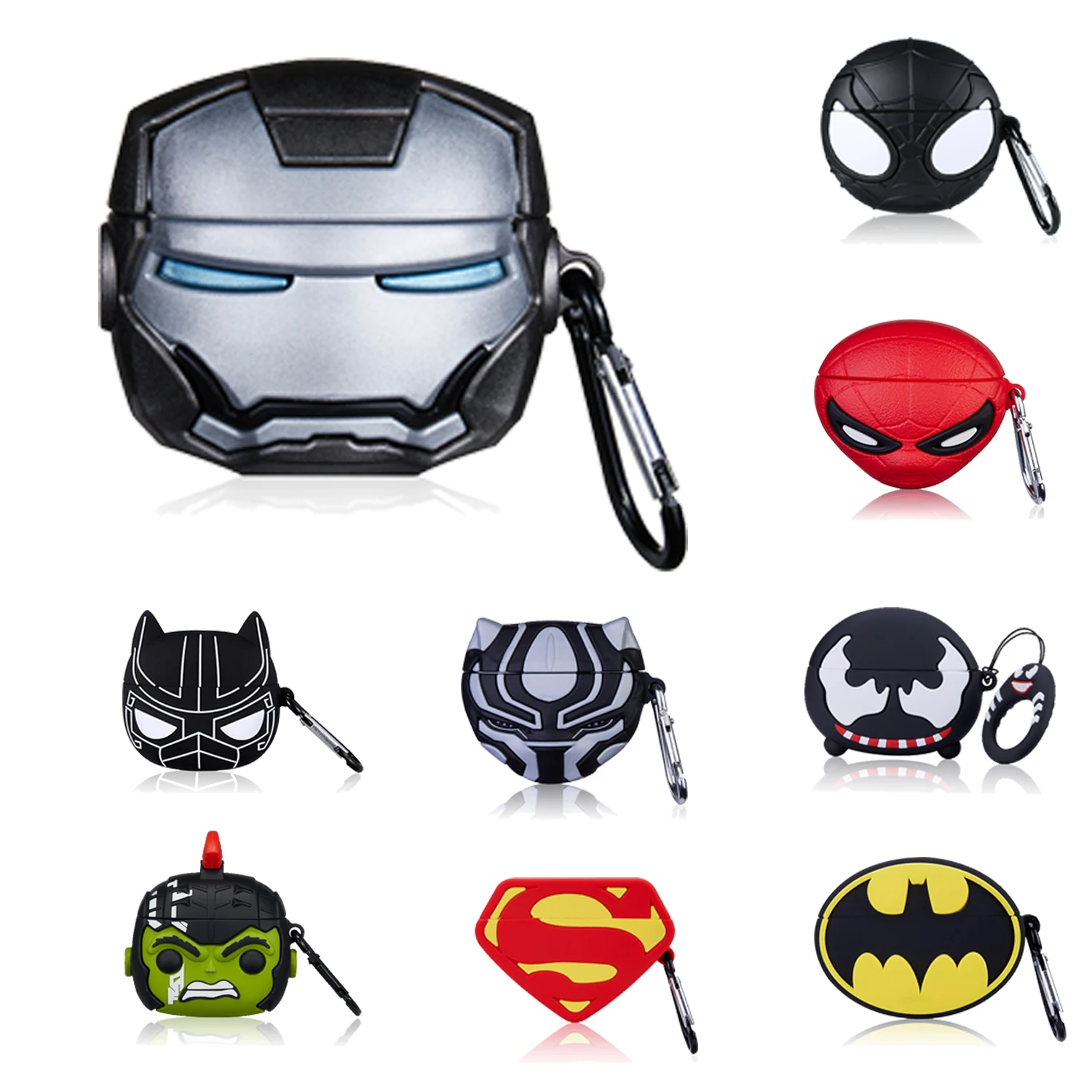 For Marvel Airpods 2 Case Cover Silicone Cover Protective Earphone for airpods case 3D Cartoon Toy Silicone for Airpods, Multiple colors
For Marvel Airpods 2 Case Cover Silicone Cover Protective Earphone for airpods case 3D Cartoon Toy Silicone for Airpods, Multiple colors