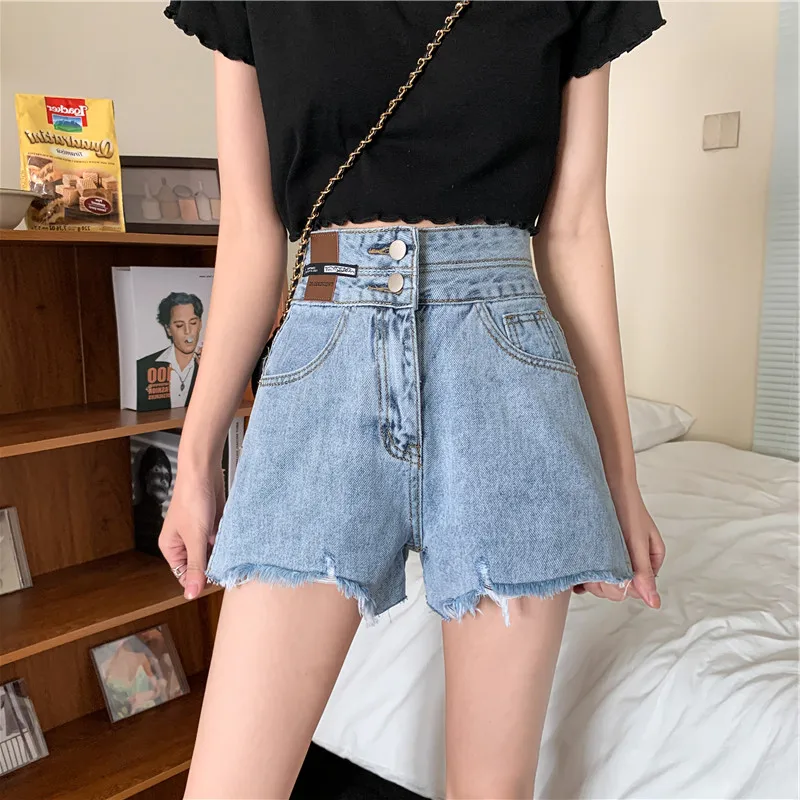 Denim shorts women's summer high waist A-line wide-leg pants 2021 new trendy thin section Korean loose outer wear ins trend
Denim shorts women's summer high waist A-line wide-leg pants 2021 new trendy thin section Korean loose outer wear ins trend