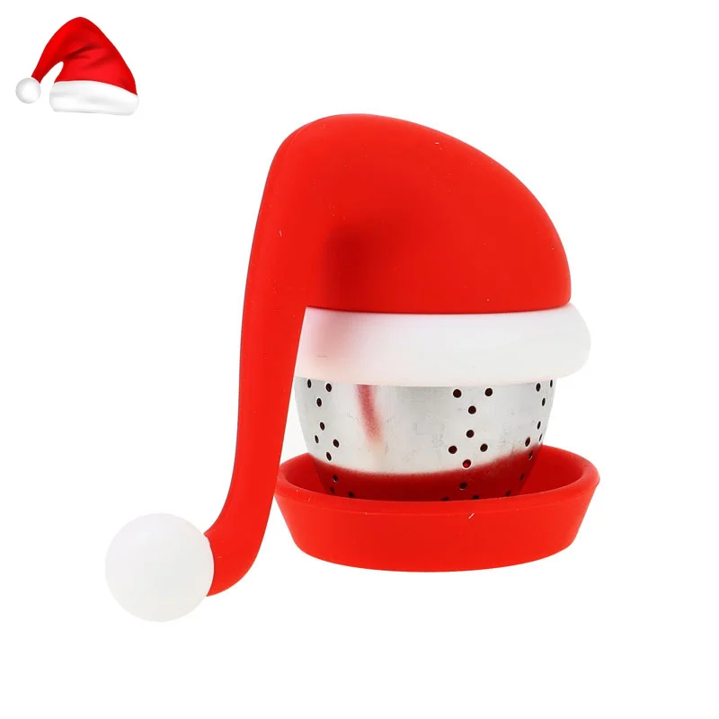 Christmas Gift Santa Claus Shape Silicone Stainless Steel Tea Strainer Tea Leaf Infuser for Home Office
Christmas Gift Santa Claus Shape Silicone Stainless Steel Tea Strainer Tea Leaf Infuser for Home Office