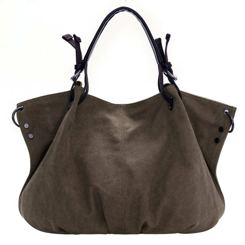 vintage canvas and PU Leather lady Shoulder Totes Bag European and American Womens fashion Handbags
vintage canvas and PU Leather lady Shoulder Totes Bag European and American Womens fashion Handbags